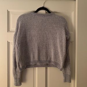 Grey Striped Design Lab Chenille Sweater
